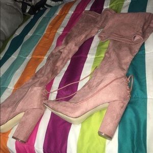 Long high knee boots